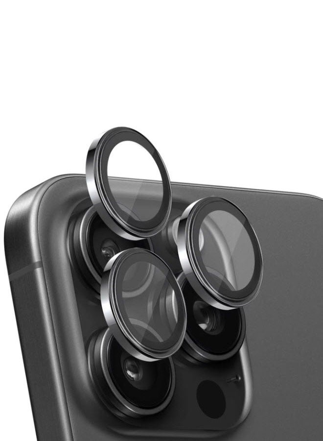 IPhone 16 Pro Max / IPhone 16 Pro Camera Protector with AR+AF - Black Color  - Image 2