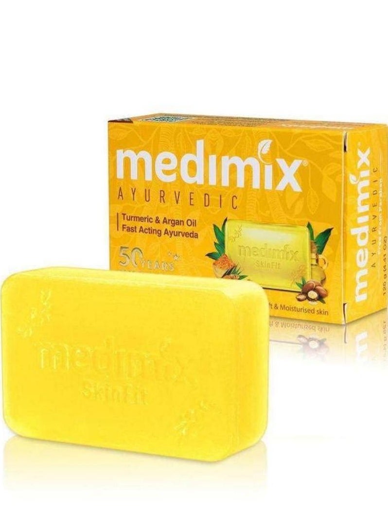 Medimix Ayurvedic Turmeric And Argan Oil Soap 125g 5 pcs  - Image 3