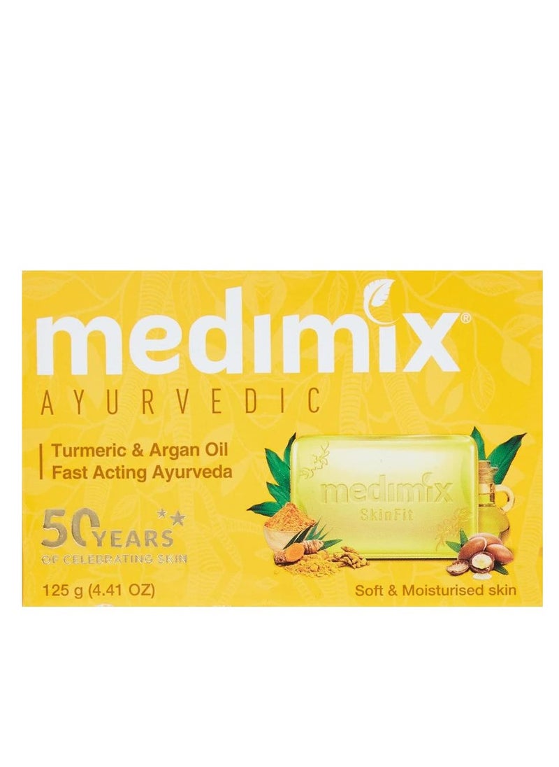 Medimix Ayurvedic Turmeric And Argan Oil Soap 125g 5 pcs  - Image 4