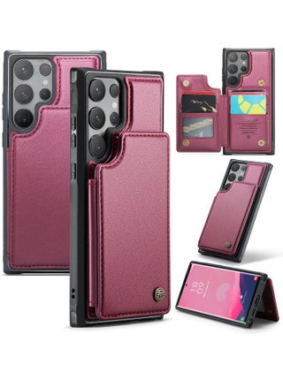 Wallet Case for Samsung Galaxy S24 Ultra, Premium Handmade Durable PU Leather Slim Shockproof Case with [Double Magnetic Clasp] [Card Holder] [Kickstand] [RFID Blocking] - pzsku/Z452CB0AA1E3003485CA0Z/45/_/1706206472/81dae97c-791d-4c65-952a-bef144f2c758