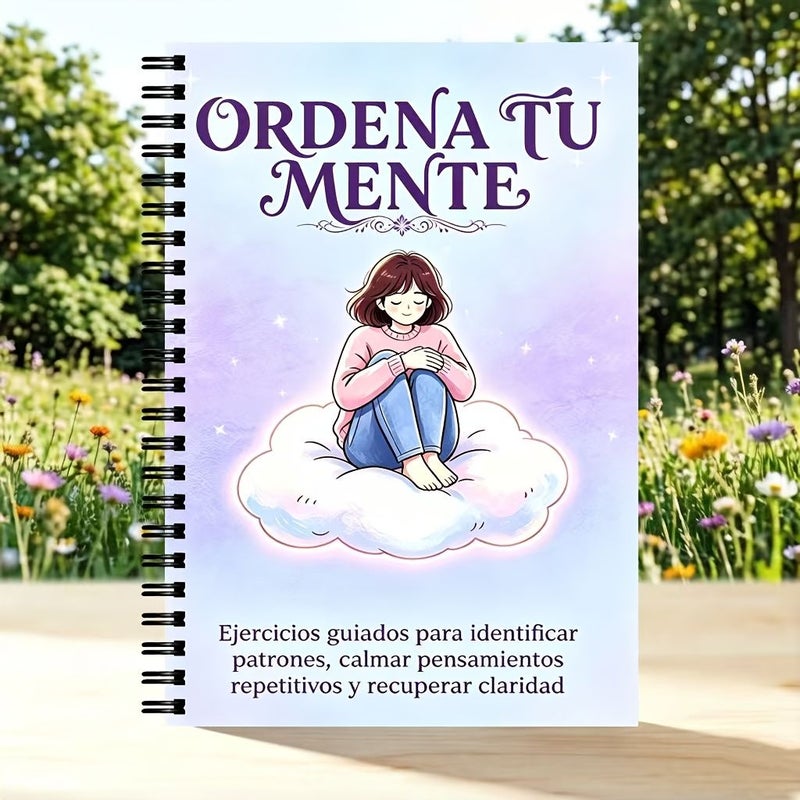 Spanish English Bilingual Reflection Cloud Notebook Gratitude Journal Breathing Exercise Overthinking Relief - Image 5