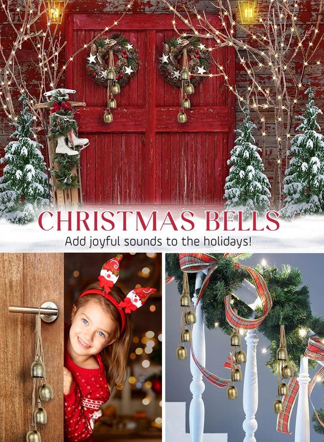 SEMPOMA Metal Vintage Christmas Bell with Jute Hanging Rope, Decorative Hanging Bell for Weddings, Parties, Christmas Wreaths, Home Decor - Image 5