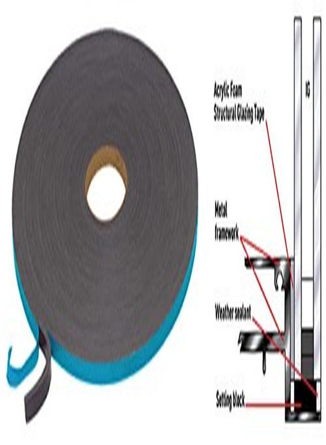 Bapna Double Sided Black Foam Spacer Adhesive Tape 12Mm Width x 6Mm Thickness x 5 Meter Length - Image 4