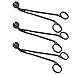 ApplianPar ApplianPar Candle Snuffer Wick Trimmer Cut Stainless Steel Black Clipper Scissor Candle Tool Pack of 3  - Image 2