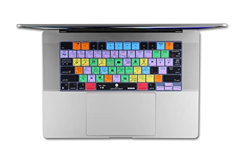 XSKN غطاء لوحة مفاتيح سيليكون XSKN لاختصارات Lightroom Classic بتصميم أمريكي لجهاز MacBook Pro 14 بوصة A2442 و 16 A2485 مع شريحة M1 Pro/Max وشاشة Liquid Retina XDR و Touch ID (K-401) - Image 2
