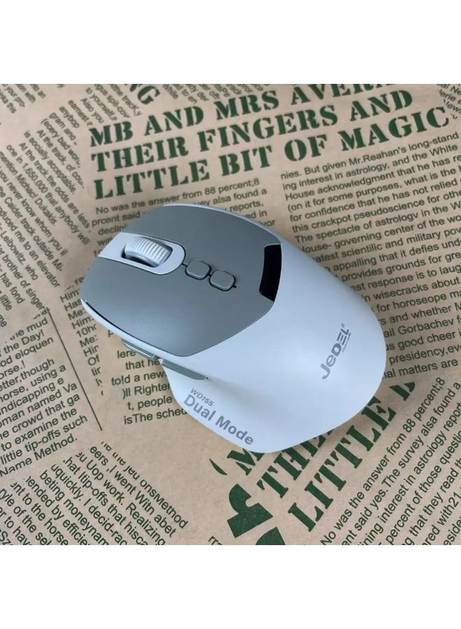 JeDEL WD155 Wireless 2.4Ghz , Bluetooth Rechargeable Mouse - Optical Sensor 2000 DPI - 7 Buttons With 2 Side Buttons - Image 3