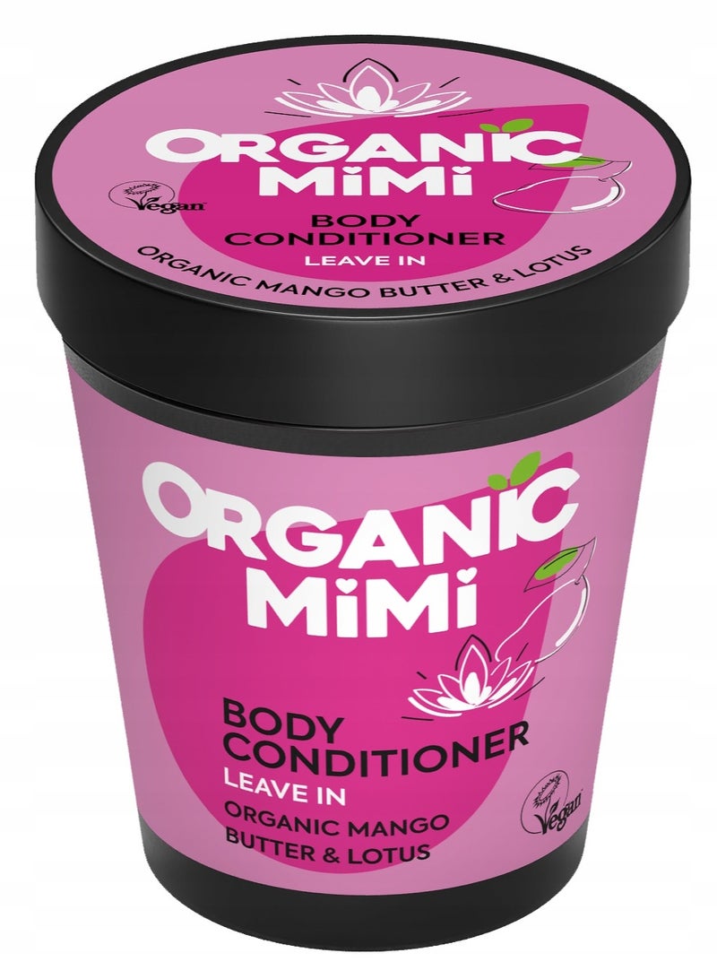 organic mimi Body Conditioner Leave In With Organic Mango Butter & Lotus 200 ml 