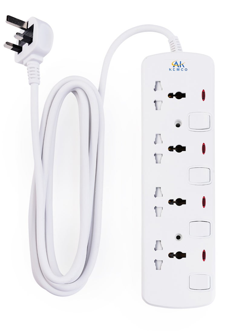AK KEMCO Kemco 4 Way 10 Meter Extension Power Cord Power Strip Extension Lead Extension Board AK 604B - Image 1