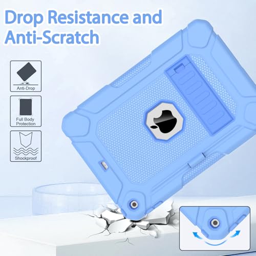 BMOUO Case for iPad 9th 8th 7th Generation (10.2 inch, 2021/2020/2019), Shockproof Protective iPad 10.2 Case with Built-in Stand/Pencil Holder, Blue - Image 5