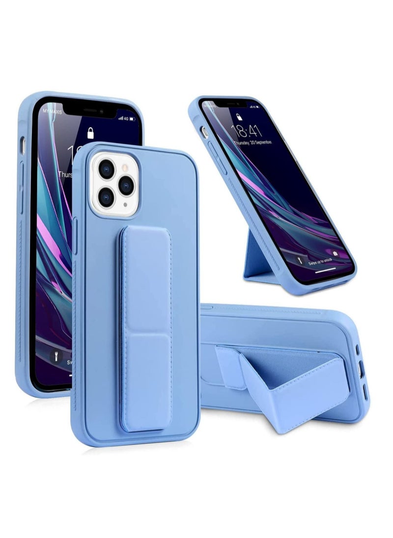 Raxoom iPhone 13 Pro Max Case with Magnetic Foldable Back Stand and Holder, Cover with Finger Strap and Hand Grip, Magnetic Car Mount Kickstand - Image 1