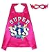 D.Q.Z DQZ SuperheroCapes and Masks for Kids Big Sister Gifts for Girls Role Play New Sibling Birthday Family Party Rose - Image 2