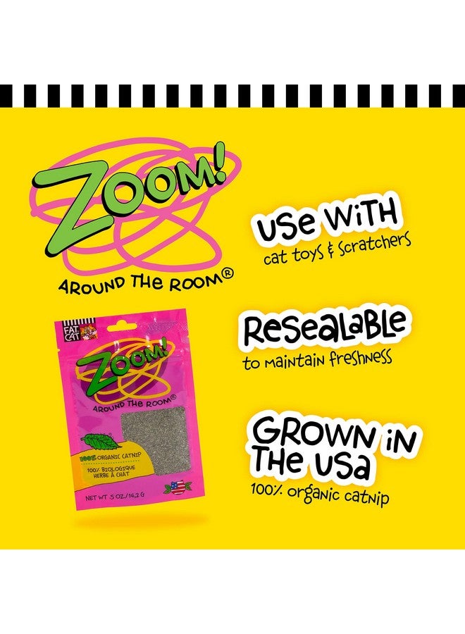 Petmate Organic Catnip - Hoots Zoom Around the Room Catnip - Grown & Harvested in USA 0.5oz pouch - Image 2