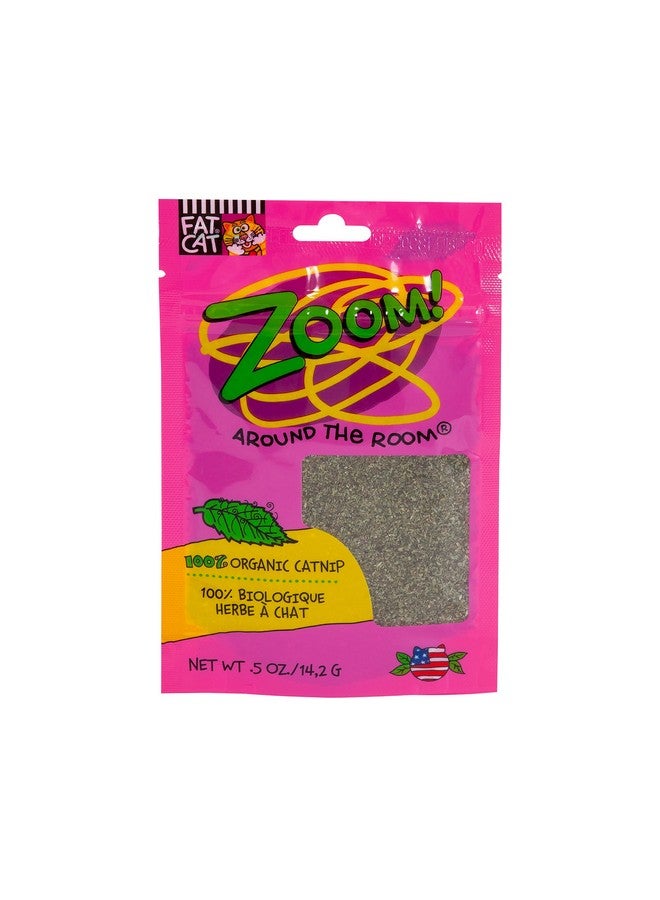 Petmate Organic Catnip - Hoots Zoom Around the Room Catnip - Grown & Harvested in USA 0.5oz pouch - Image 1
