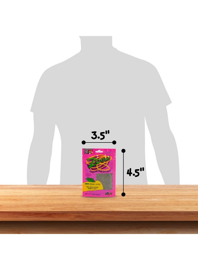 Petmate Organic Catnip - Hoots Zoom Around the Room Catnip - Grown & Harvested in USA 0.5oz pouch - Image 4