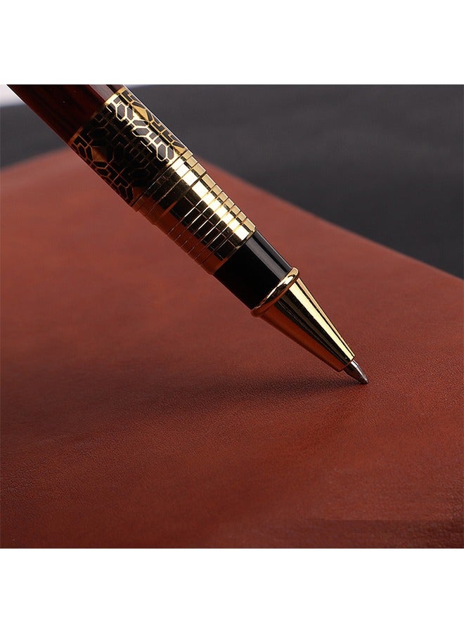 ليفقورا قلم حبر جاف أسود مع 2 إعادة تعبئة حبر، أقلام أعمال، قلم فاخر، أفضل مجموعة هدايا قلم حبر للرجال والنساء المحترفين التنفيذيين، علبة هدايا فاخرة للمكتب (أحمر) - Image 4