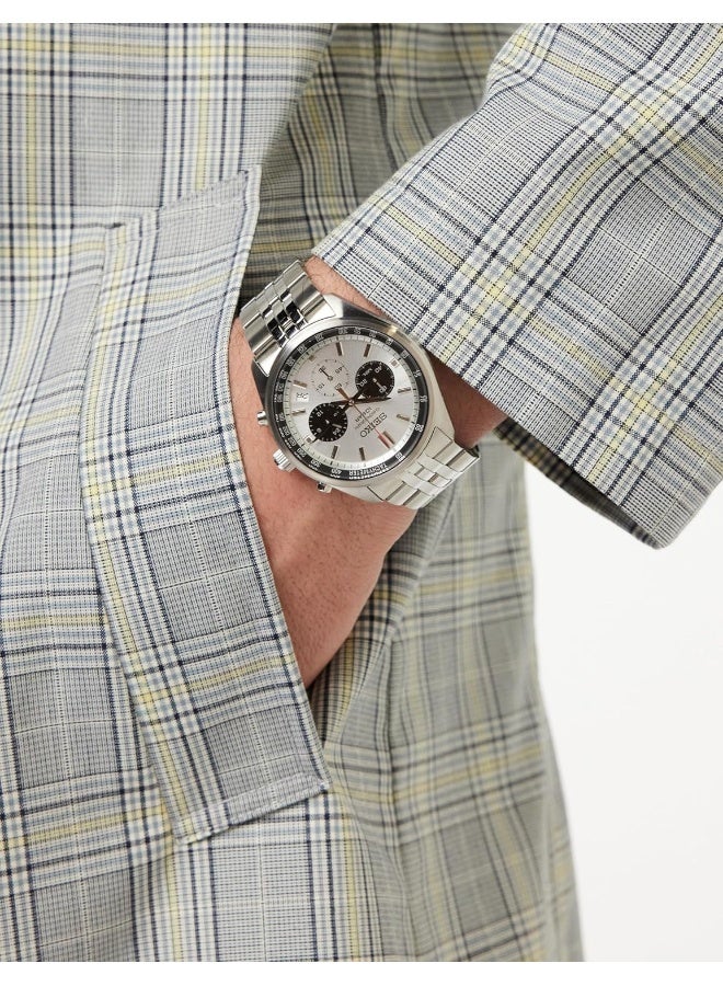 Seiko Seiko Dress Chronograph Men's Watch SSB425P1, Silver  - Image 2