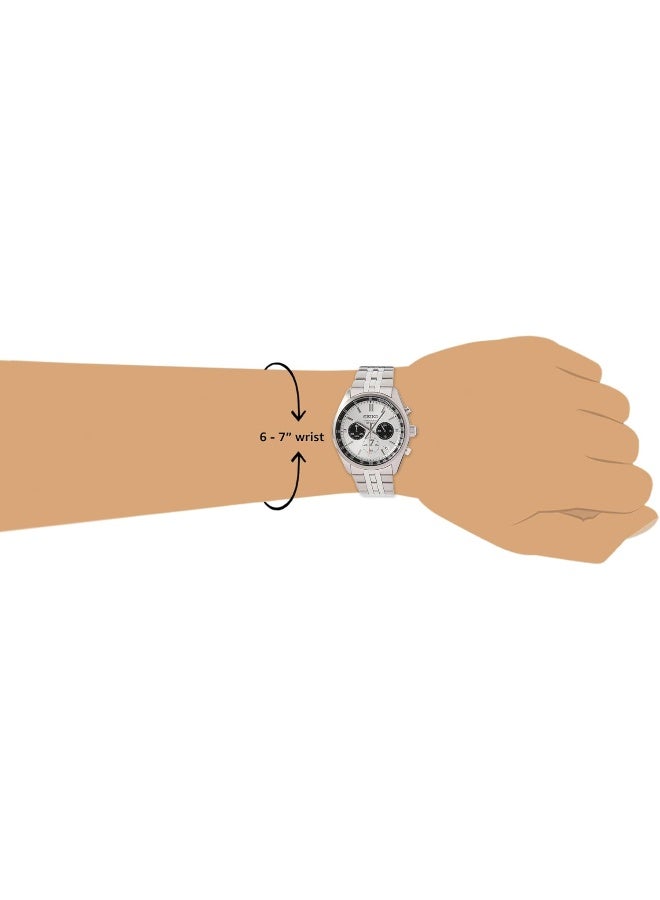 Seiko Seiko Dress Chronograph Men's Watch SSB425P1, Silver  - Image 5