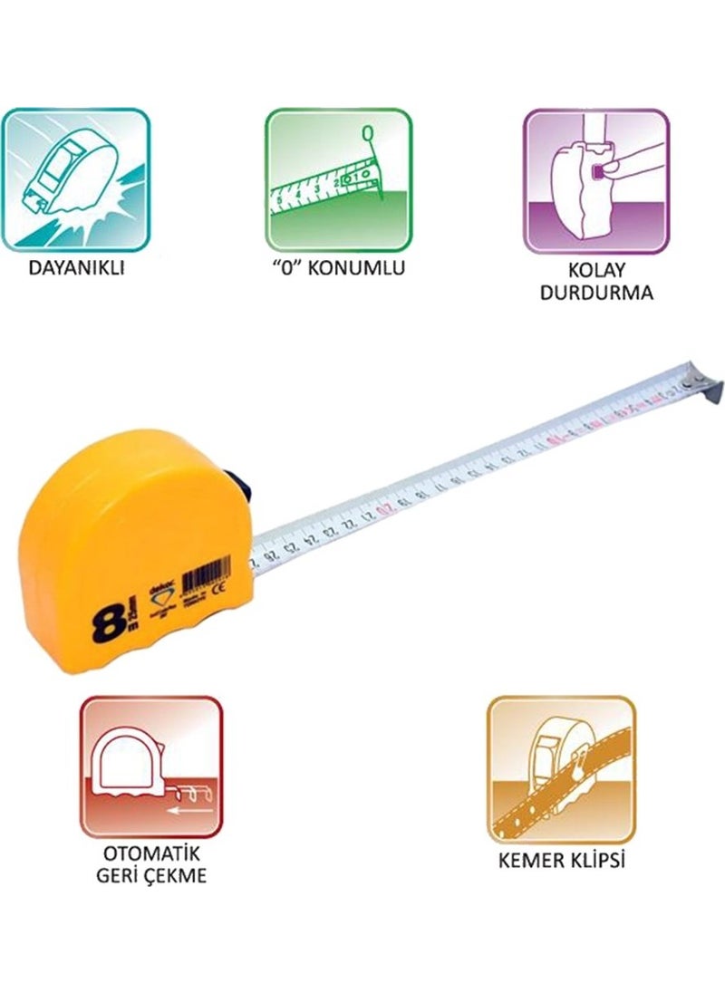 DEKOR Decor 296 Tape Measure 5 Meter * 25 mm  - Image 2