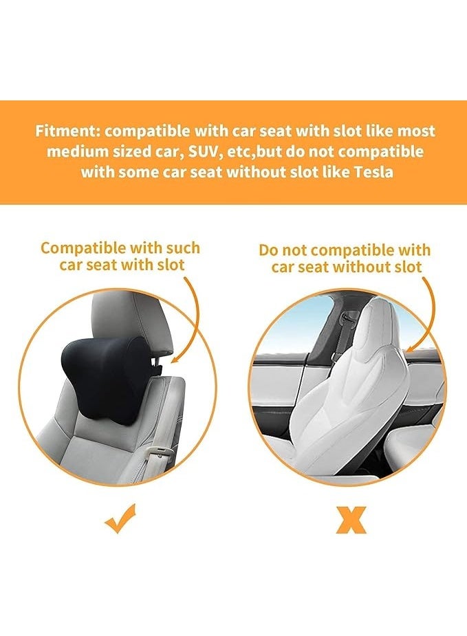 ومدي وسادة رقبة للسيارة من وومدي- مسند رأس للمكتب وكرسي الألعاب- وسادة لتقويم العظام من الميموري فوم الناعم - ملحق كرسي لدعم الرقبة - وسادة مثالية لراحة الرأس والرقبة للمنزل والمكتب والقيادة - Image 3