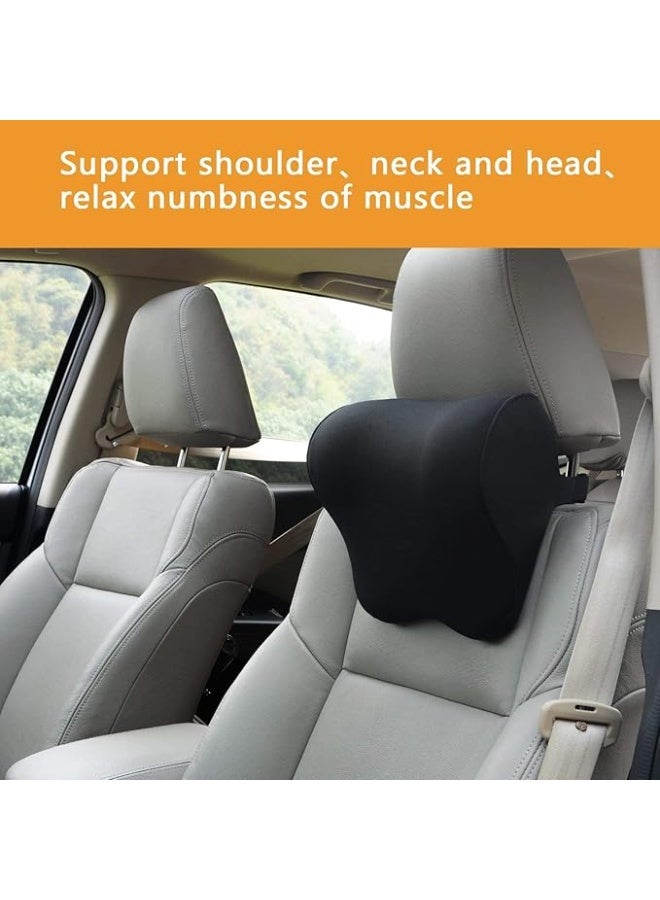 ومدي وسادة رقبة للسيارة من وومدي- مسند رأس للمكتب وكرسي الألعاب- وسادة لتقويم العظام من الميموري فوم الناعم - ملحق كرسي لدعم الرقبة - وسادة مثالية لراحة الرأس والرقبة للمنزل والمكتب والقيادة - Image 4