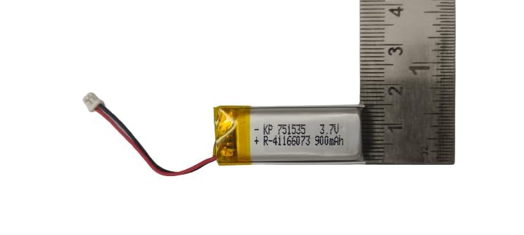 KP Original Battery KP-751535 بطارية قابلة لإعادة الشحن 3.7V 900mAh مع موصل (4MM) للألعاب، الألعاب الإلكترونية، الروبوتات، سماعة البلوتوث، مكبر الصوت البلوتوث - Image 3