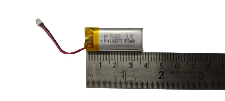 KP Original Battery KP-751535 بطارية قابلة لإعادة الشحن 3.7V 900mAh مع موصل (4MM) للألعاب، الألعاب الإلكترونية، الروبوتات، سماعة البلوتوث، مكبر الصوت البلوتوث - Image 2