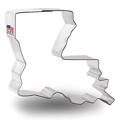 Foose Store Louisiana Cookie Cutter 35 Inch Tin Plated Steel Cookie Cutters  Made in the USA
