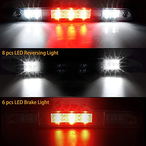 KanSmart 3rd Brake Light for 1992 1993 1994 1995 1996 1997 Ford F150 F250 F350 Third Brake Light LED Bronco Tail Light Cargo Light Cab Lamp Assembly-Smoke Lens - Image 3