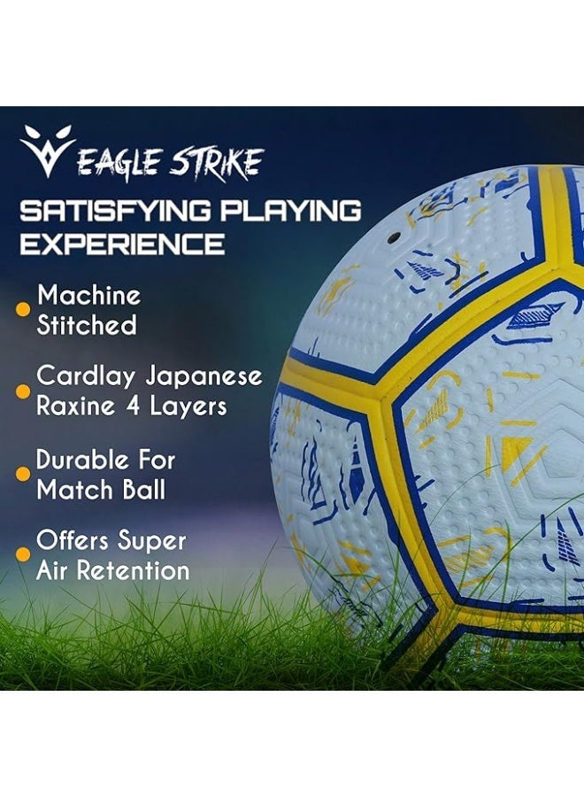 Eagle Strike Professional Match Soccer Ball – Size 5 PU Football, Official Weight 420-440g for Competitive Play - Image 4