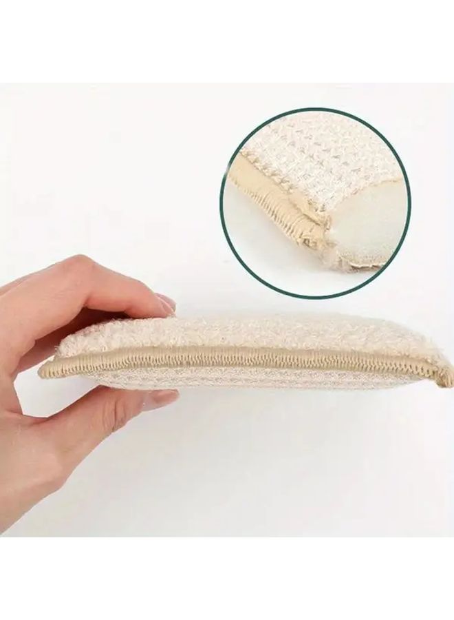 4pcs Light Brown Absorbent Kitchen Dishwashing Sponges Non Greasy Breathable Home Cleaning Tools For Dish Tableware - Image 4