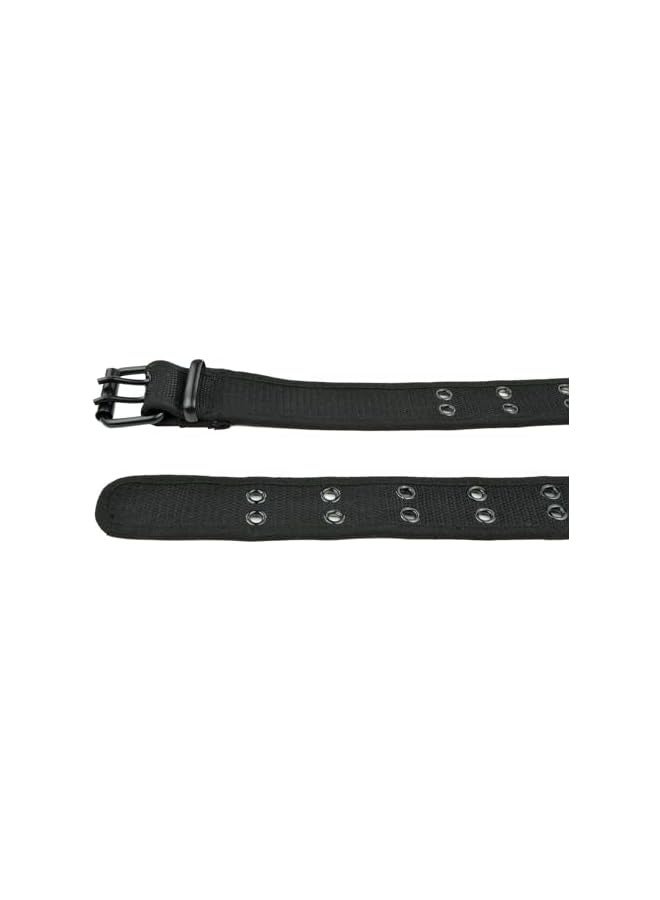 PROMASS Double Prong Belt, Premium Men's Belt, Plus Size 39 to 67'' Black Grommet Nylon Belts for Men Women Unisex  - Image 2