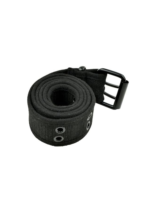 PROMASS Double Prong Belt, Premium Men's Belt, Plus Size 39 to 67'' Black Grommet Nylon Belts for Men Women Unisex  - Image 3