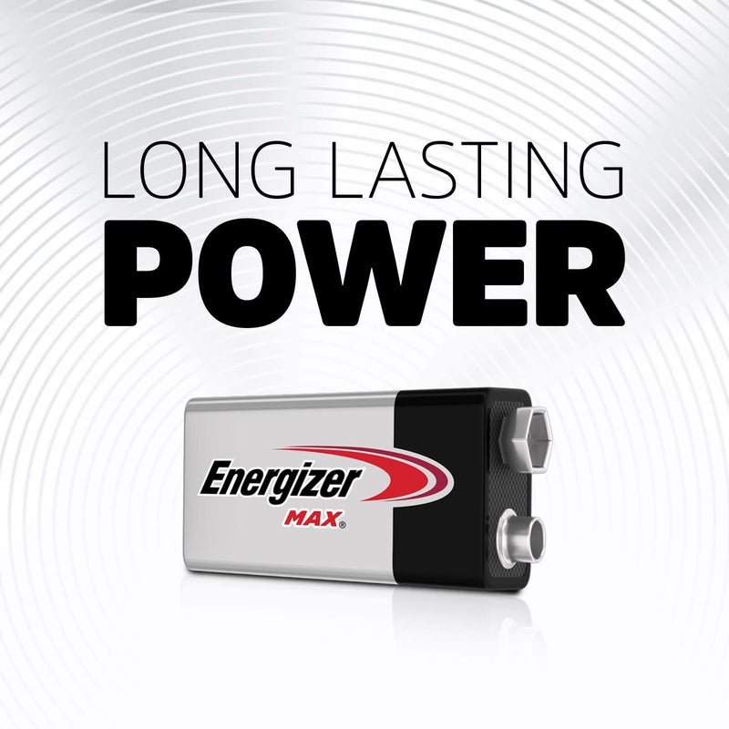 Energizer MAX 9V Batteries (4 Pack), 9 Volt Alkaline Batteries - Image 3