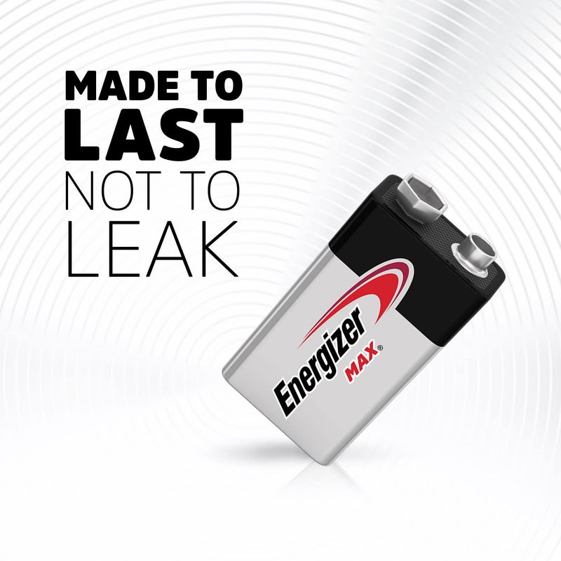 Energizer MAX 9V Batteries (4 Pack), 9 Volt Alkaline Batteries - Image 4