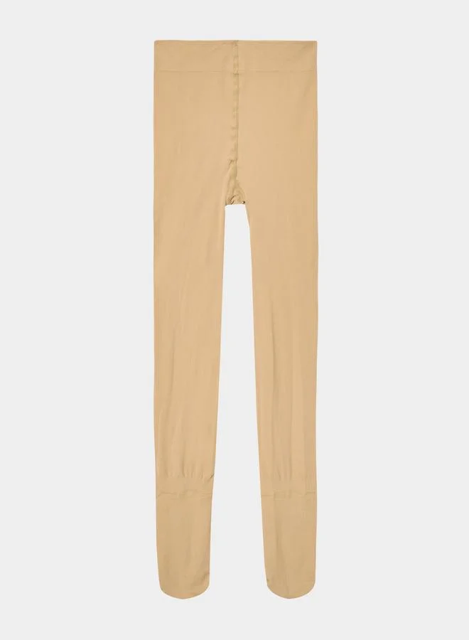 Styli Styli Girls Khaki Plain Stockings