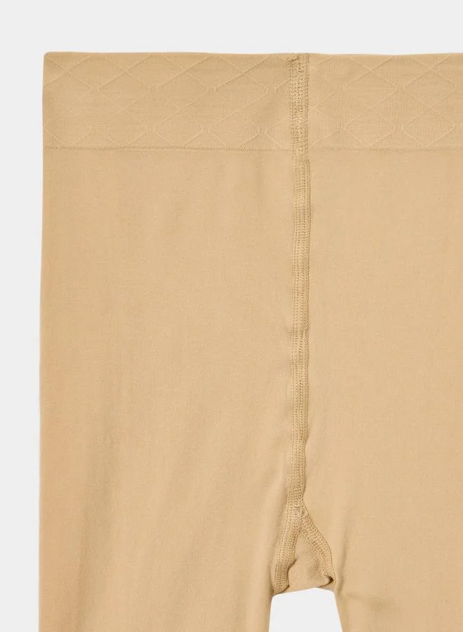 Styli Styli Girls Khaki Plain Stockings