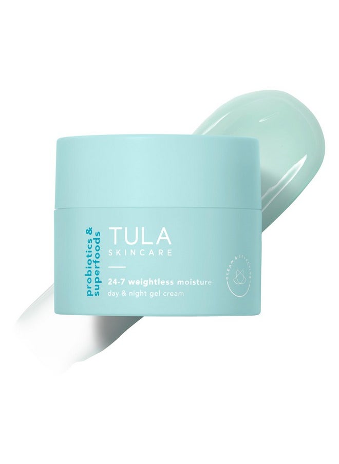 TULA Skin Care 24-7 Weightless Moisture Hydrating Day & Night Cream - Anti-Aging Lightweight Gel Cream Moisturizer For Face, Contains Watermelon & Blueberry Extract, 1.5 Oz.  - Image 1