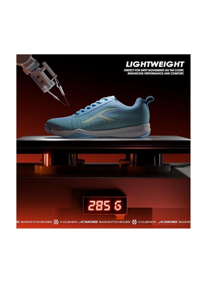 HUNDRED Blade Lite Non Marking Badminton Shoes | Unisex | Material: Knitted upper and Rubber sole| Also Perfect for Squash, Table Tennis, Volleyball, Basketball & Indoor Sports | Lightweight & Highly Durable - Image 2