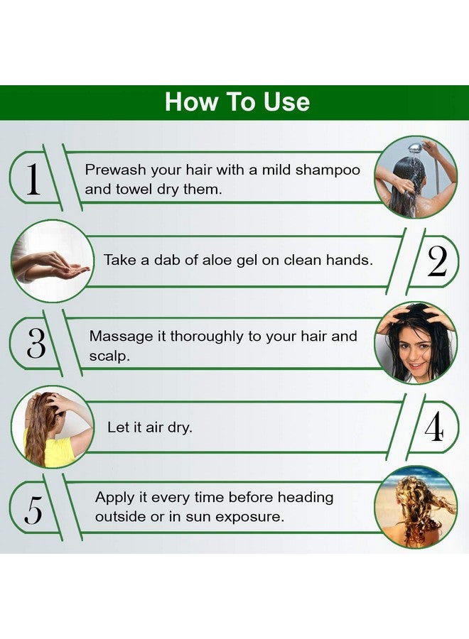 Indus Valley Bio Organic Color Protection Aloe Vera Gel With Argan Oil For Rich Colour & Shiny Hair - (175Ml)  - Image 4