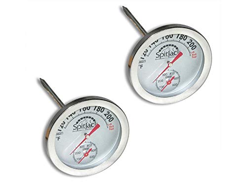 SpitJack Dual Sensor Meat and Oven Thermometer for Rotisserie Cooking Whole Pig, Hog, Lamb and Turkey. Internal and External Meat Probe for Grill, Smoker, Oven and Kitchen (2 Pack) - Image 1