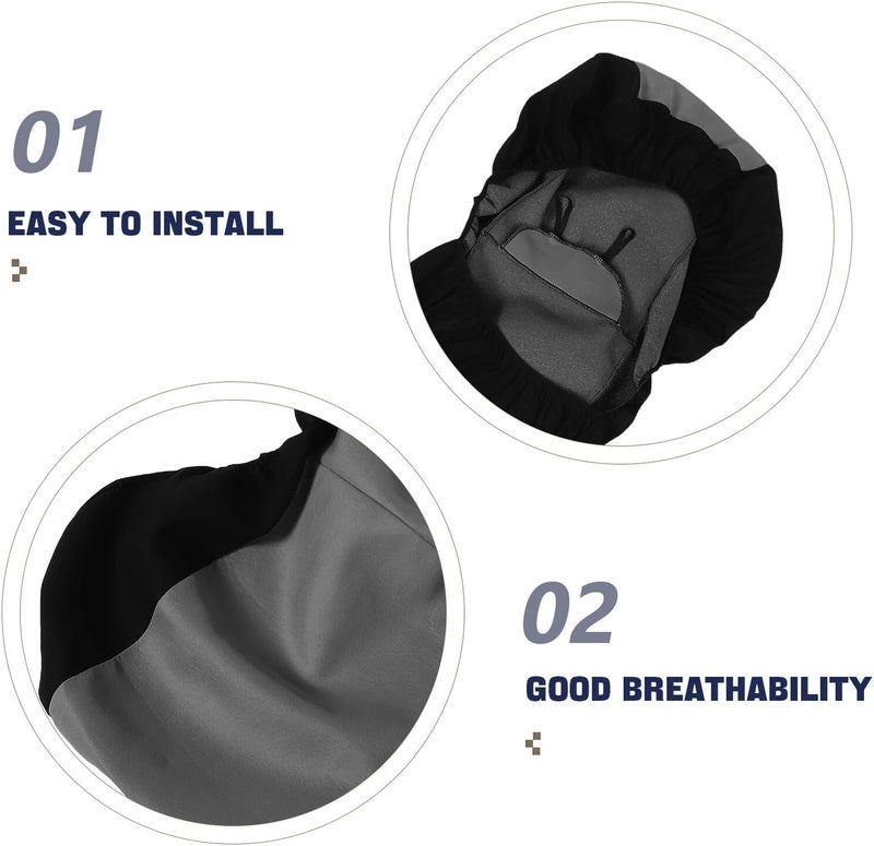 Single Piece Elastic Mesh Car Driver Seat Cover Front Seat Protector Grey Washable Automotive Truck SUV - Image 3