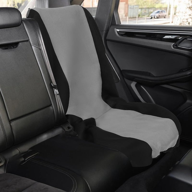 Single Piece Elastic Mesh Car Driver Seat Cover Front Seat Protector Grey Washable Automotive Truck SUV - Image 5