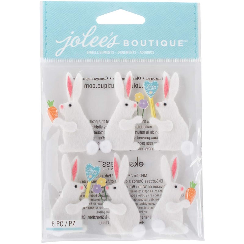 Jolees Boutique Dimensional Stickers  Easter Bunnies - Image 1