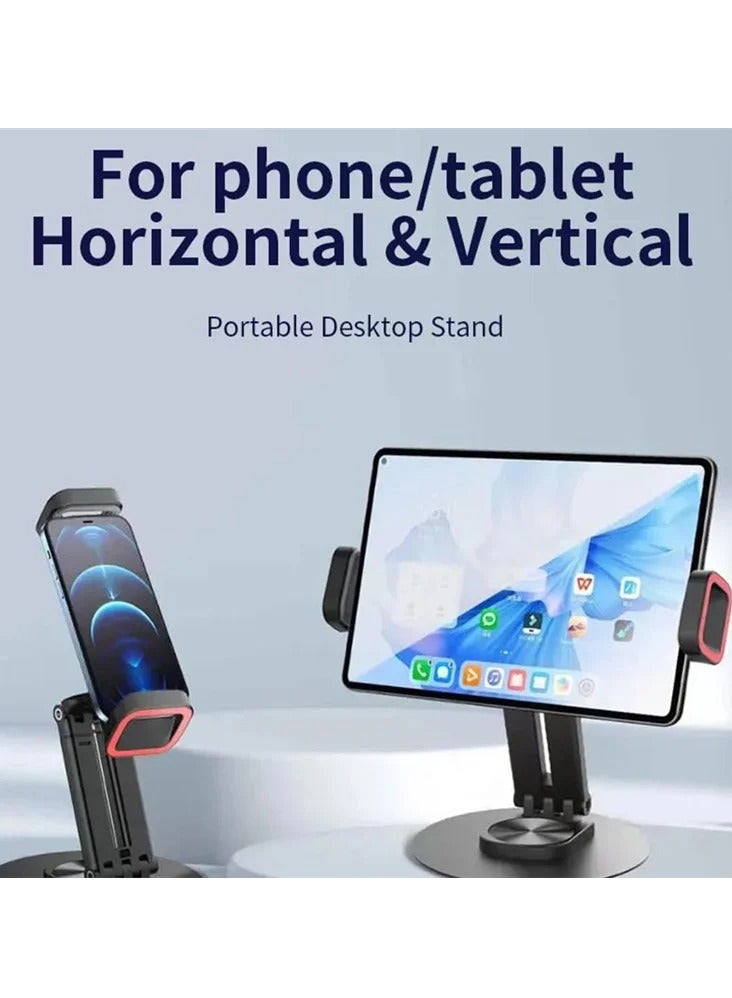 JMARY MK-63 360 Degree Rotating Base Foldable Desktop Stand for Phone / Tablet - Image 2