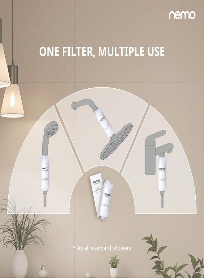 NEMO Rust Removal Shower Filter | Made in South Korea | Visible Melt-Blown Sediment Filter (1.0µm) | Removes Residual Chlorine, Rust, Heavy Metals & Larvae | Cleaner Shower Water for Skin & Hair - Image 3