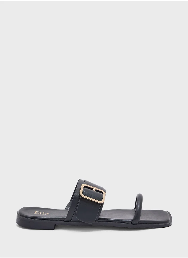 ELLA Chunky Buckle Double Strap Sandal