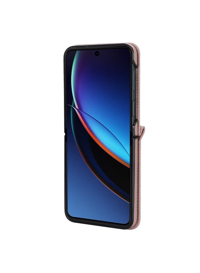 اس-توب جراب لهاتف Motorola Razr 40 Ultra ذو نسيج معيني مع حبل طويل وقصير - Image 4