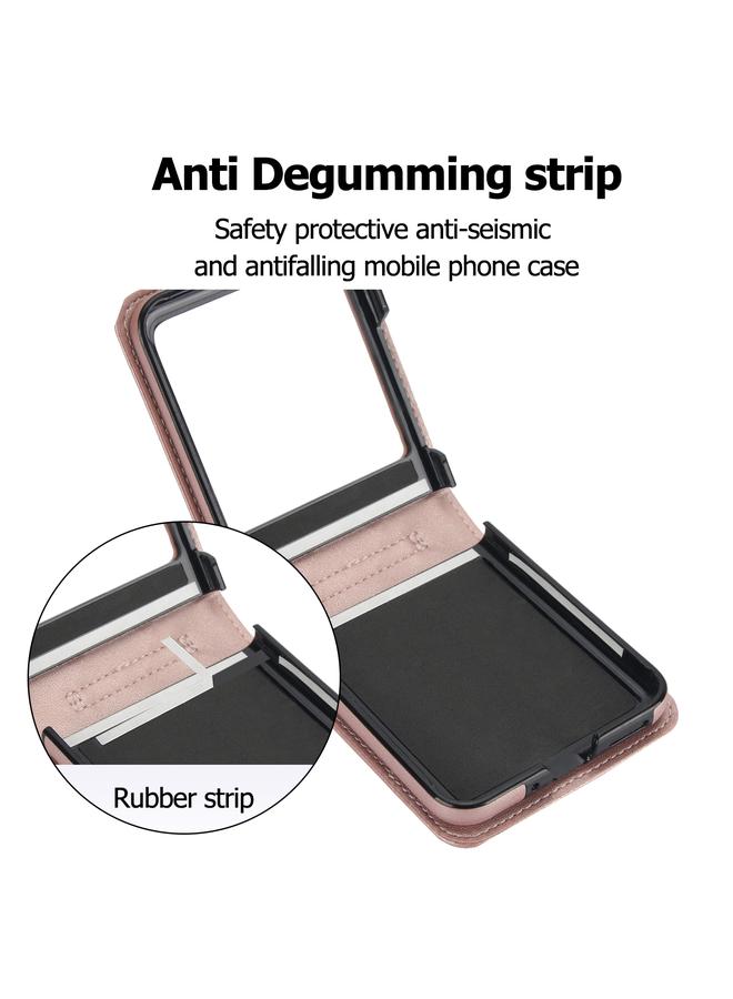 اس-توب جراب لهاتف Motorola Razr 40 Ultra ذو نسيج معيني مع حبل طويل وقصير - Image 5