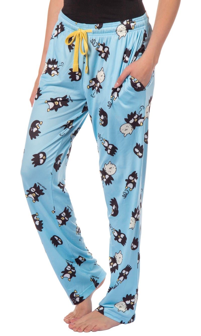 Bioworld Women's Sanrio Hello Kitty And Friends Badtz Maru And Hana-Maru Adult Pajama Pants (Medium) - Image 1