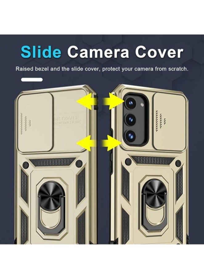 TEAM LUXURY Samsung Galaxy S24Plus Case, Slide Camera Cover, Built in Rotate Ring Kickstand, Heavy Duty Shockproof Protective Case  - Image 4